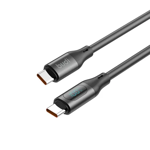 کابل فست شارژ کنفی USB-C به USB-C بودی مدل DC262TT12B توان 100 وات طول 1.2 متر