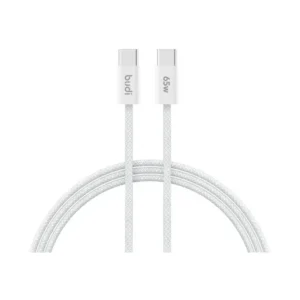 کابل شارژ کنفی ‌USB-C به ‌USB-C بودی مدل DC252TT10W توان 65 وات طول 1 متر